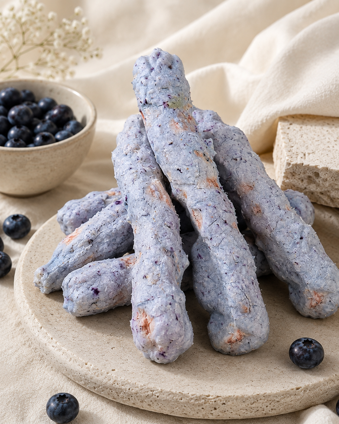 Maybo Kefir Goat Yogurt & Blueberry Coated Duck Neck